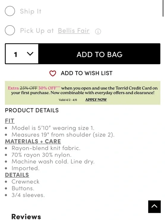 torrid Red Cropped Button Cardigan - Picture 4 of 7